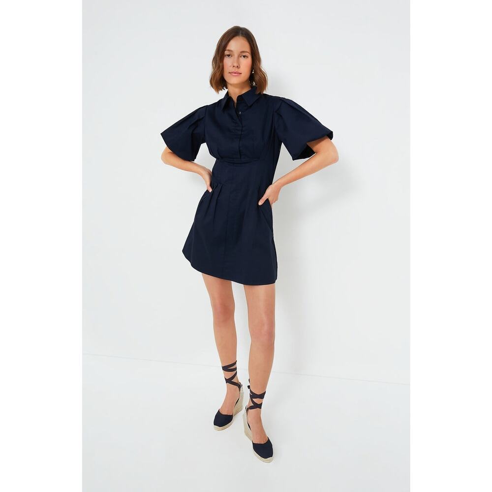 TUCKERNUCK Navy Mini Delaney Dress Size XS NWT Retail $148 Tuckernuck - Picture 6 of 7